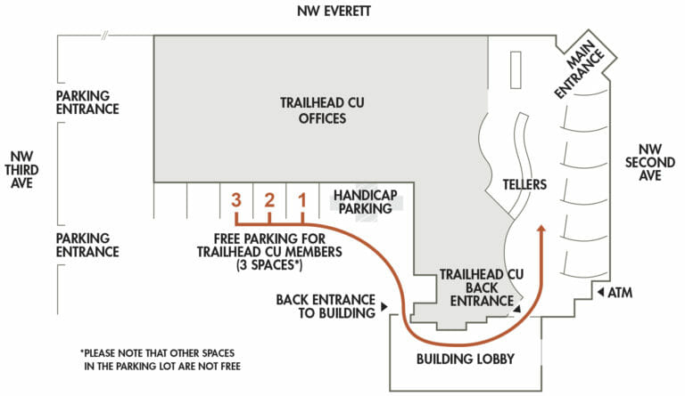 old town branch parking map