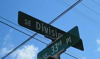 Division street signs